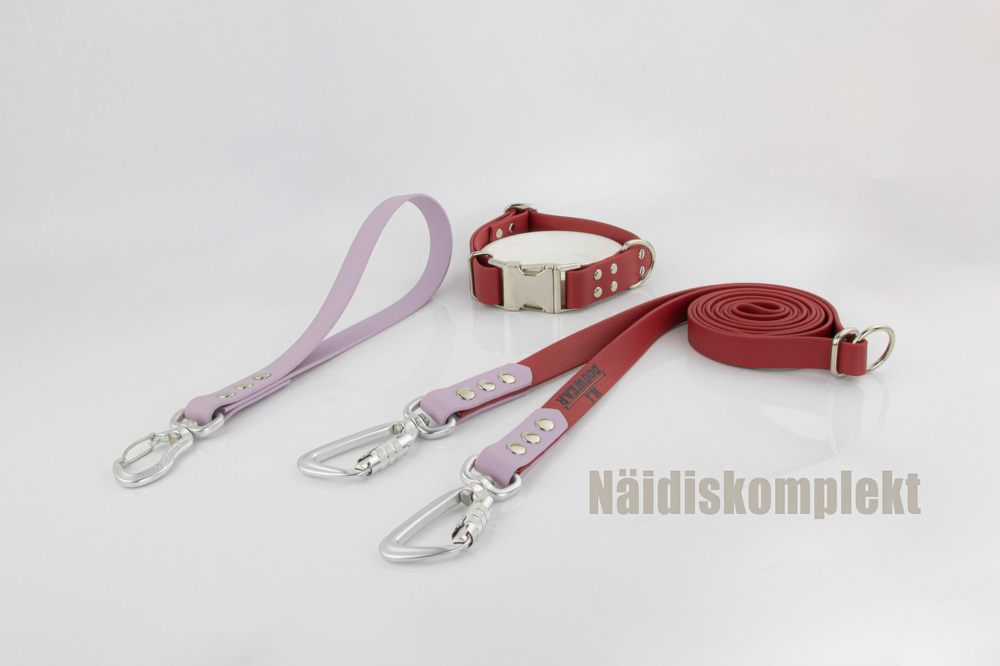 Reguleeritav kaelarihm Tumepunane